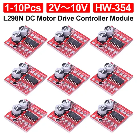 L298N DC 스텝퍼 모터 보드, 듀얼 H 브리지 미니 듀얼 스텝퍼 모터 드라이브 모듈, Arduino용 2 채널 반전 PWM 속도, 2.5A Best5 L298N DC 스텝퍼 모터 보드, 듀얼 H 브리지 미니 듀얼 스텝퍼 모터 드라이브 모듈, Arduino용 2 채널 반전 PWM 속도, 2.5A Best5