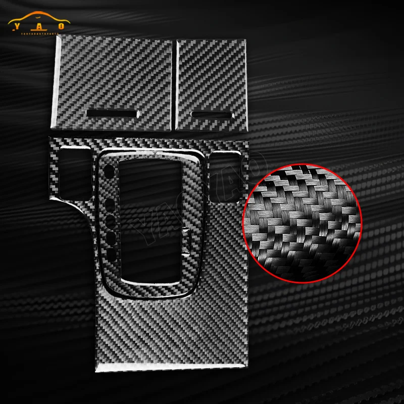 Real Carbon Fiber Sticker For Acura TSX 2009-2014 Transmission Panel Kit Panel Cover Car Accessories Car Sticker