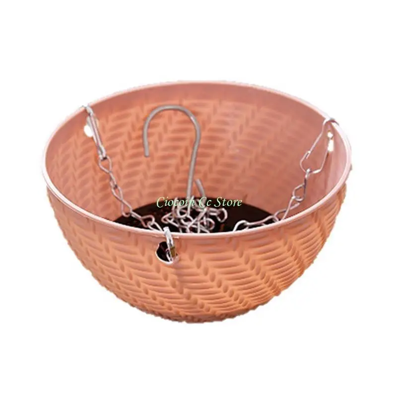 

X90F Indoor Outdoor Plant Hanger Stable Hanging Holder Flower Basket Tabletop Planter