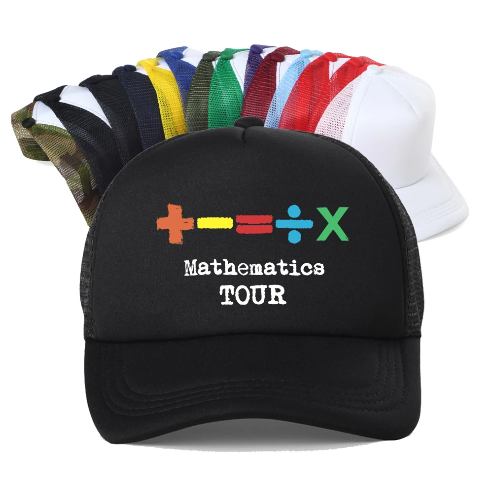 

The Mathematics Tour Ed Sheeran Beach Vintage Baseball Cap Unisex Summer Breathable Snapback Mesh Trucker Hat