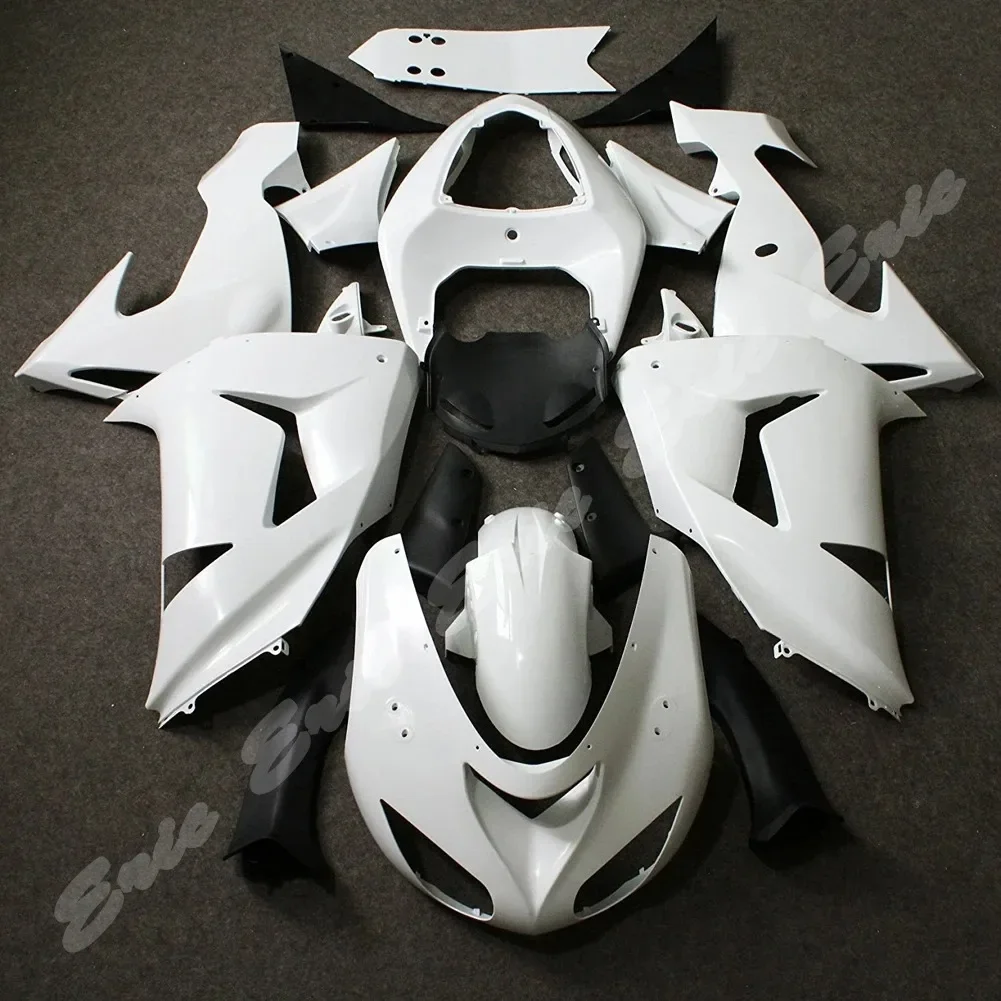 Unpainted Injection Body Work Race Fairing Set Kit For Kawasaki Ninja ZX-10R 2006 2007