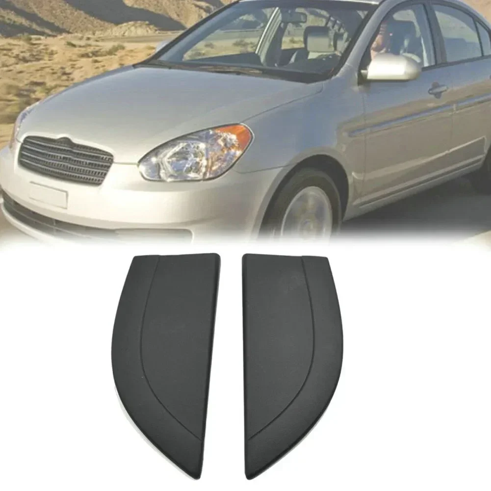 1 Pair Car Rear Door Outside Pillar For Delta Molding Panel 83840-1E000 For Hyundai Accent 2006 - 2010