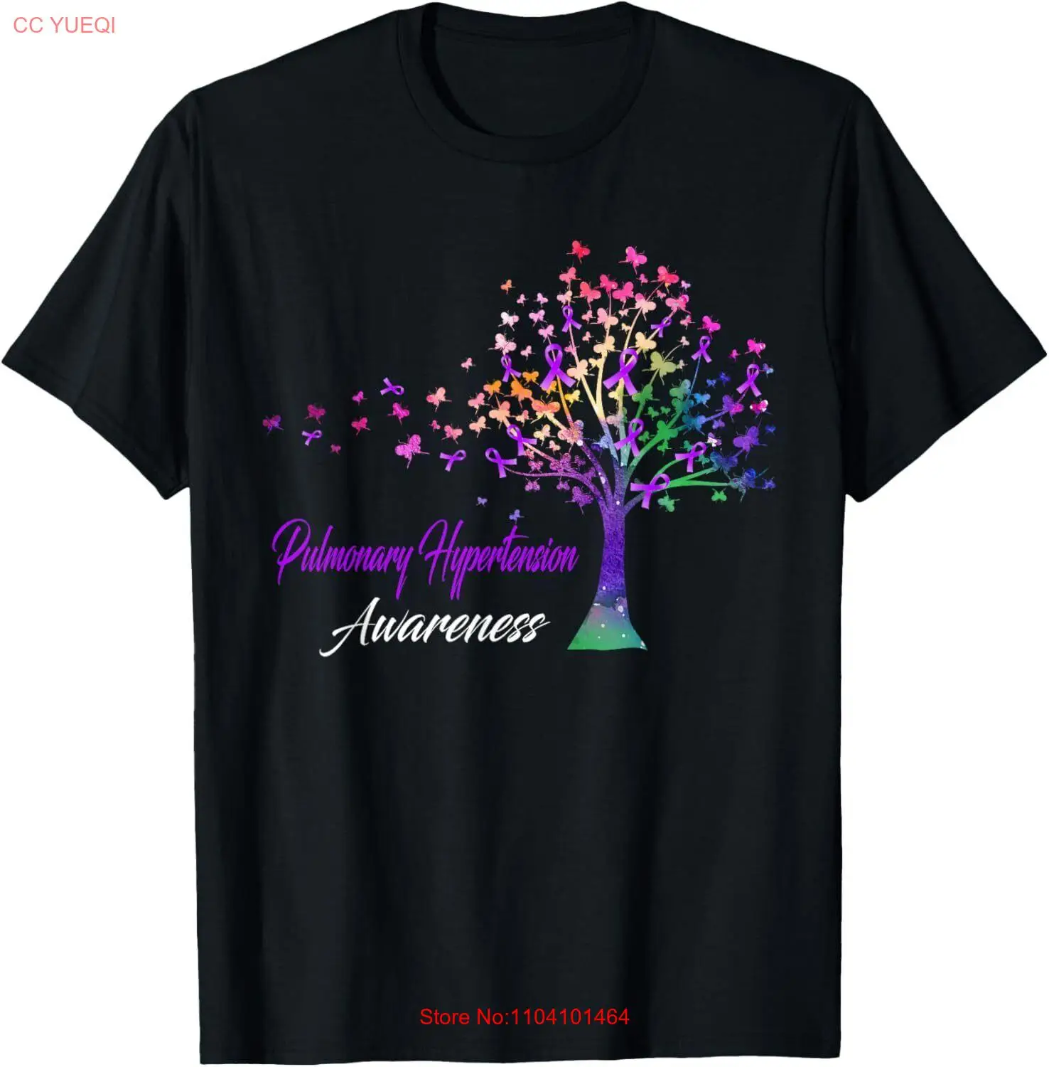 Tree Ribbon Pulmonary Hypertension Awareness T-Shirt Hoodie