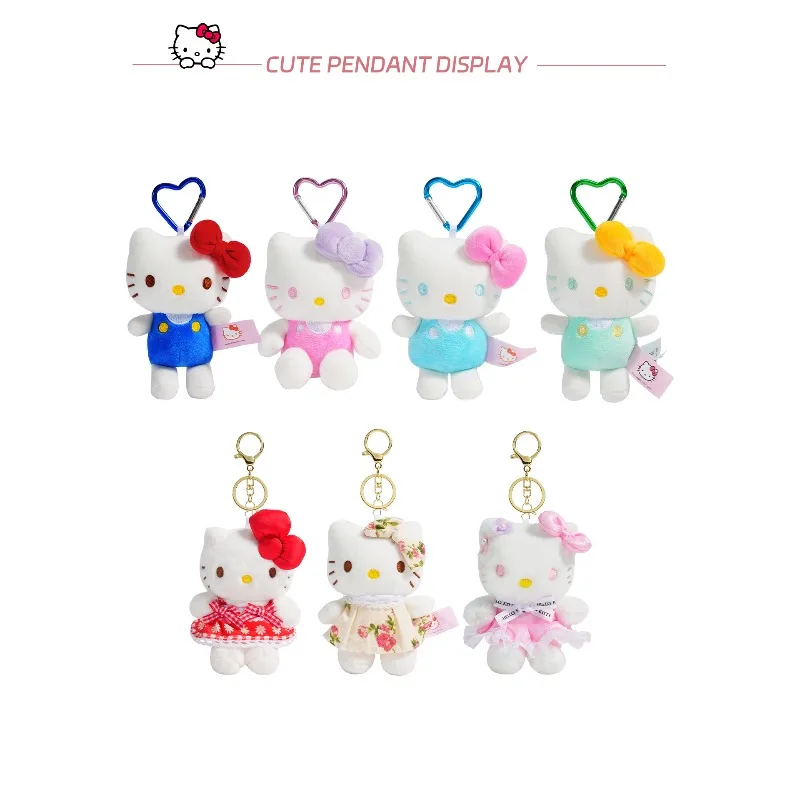

Hello Kitty Cute Bag Decoration Fashion Girl Heart High End Plush Toy Backpack Pendant Birthday Gift Women Accessories Wholesale