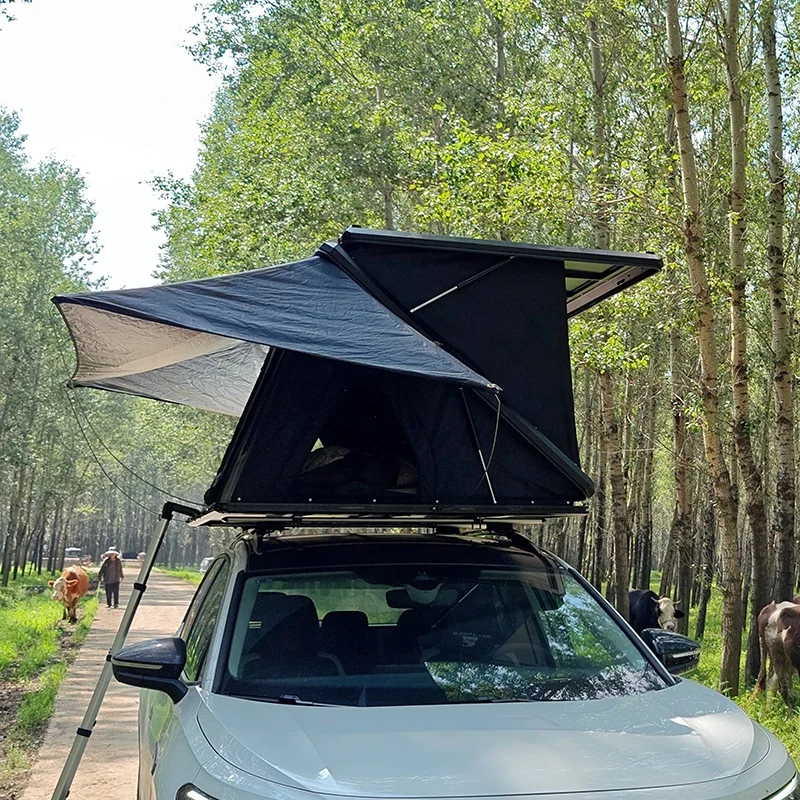 Aluminum Z-type SUV Car Rooftop Tent Auto-hydraulic Car Family Self-driving Hard Shell Roof Top Tent