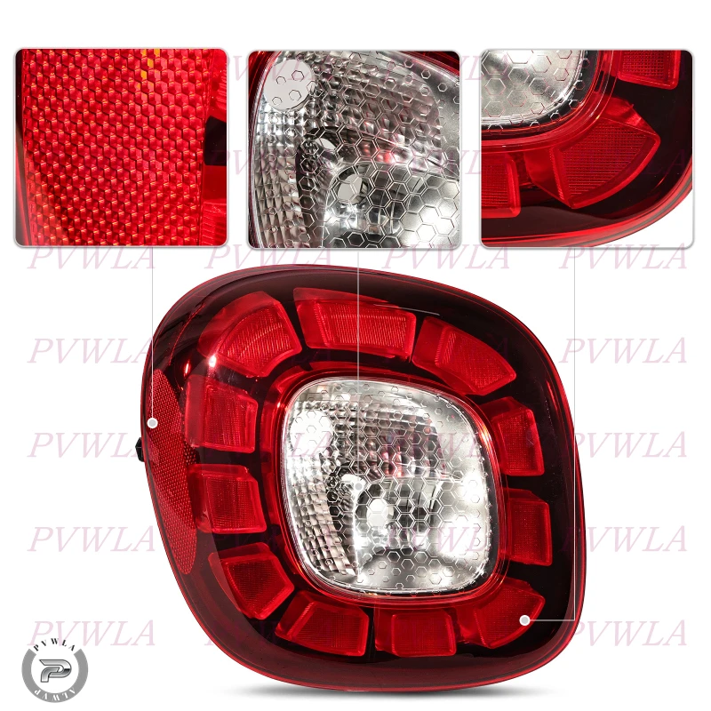 LED Taillights For Benz Smart Forfour W453 A453 2014 2015 2016 2017 2018 2019 2020-2024 Rear Brake Lamp Tail Turn Signal Light