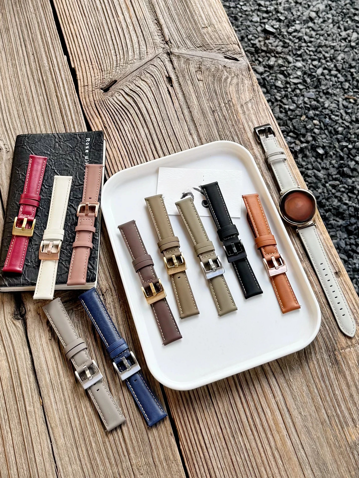 

Quick Release Leather Watchbands for Applicable to Huawei 18mm 20mm 22mm Watch Straps Business Bracelet Soft Watch Accessories