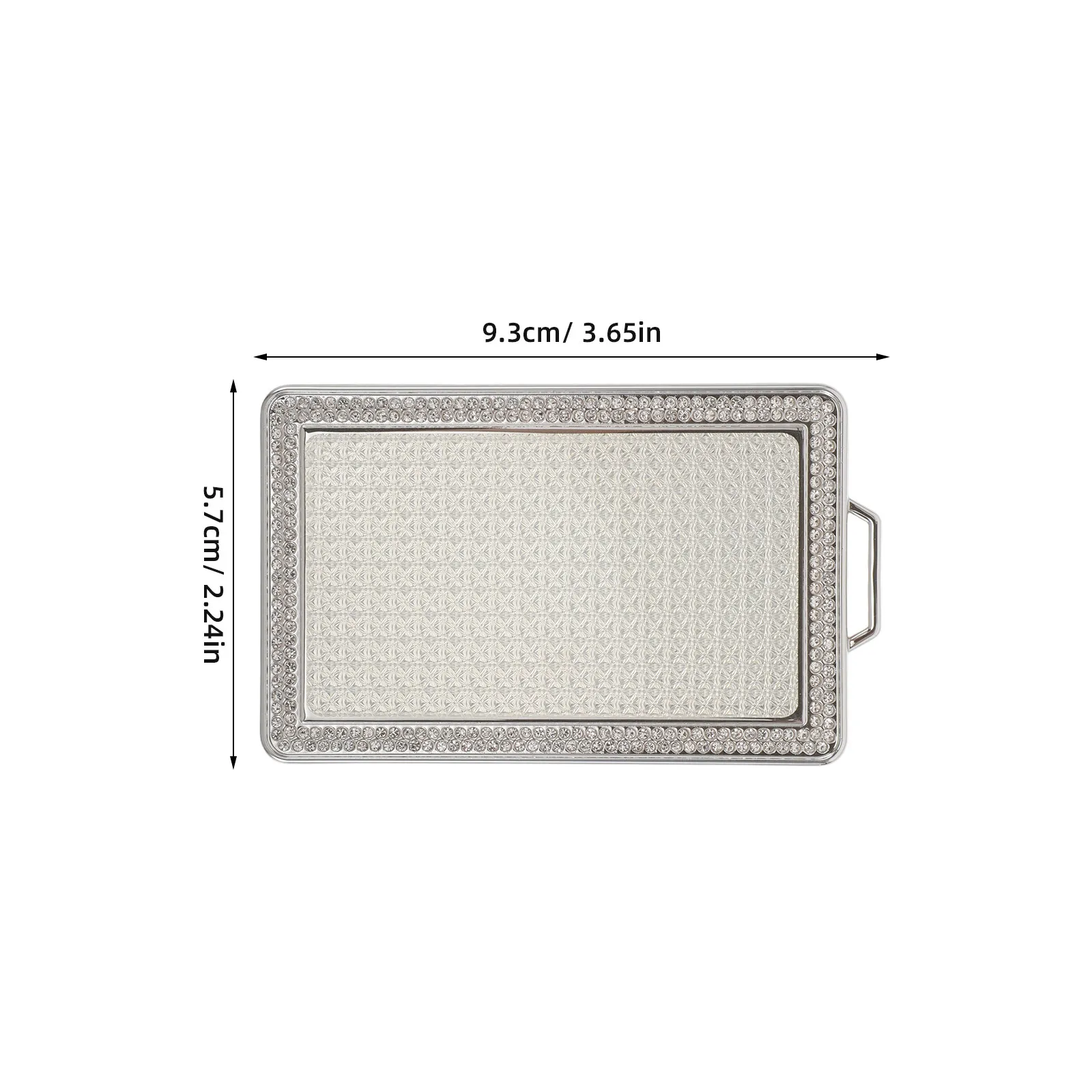 Glitter Rhinestone Car Key Card Holder for Women Slim Crystal Design Keychain Badge Holder with Clip Access Card Protector Daily