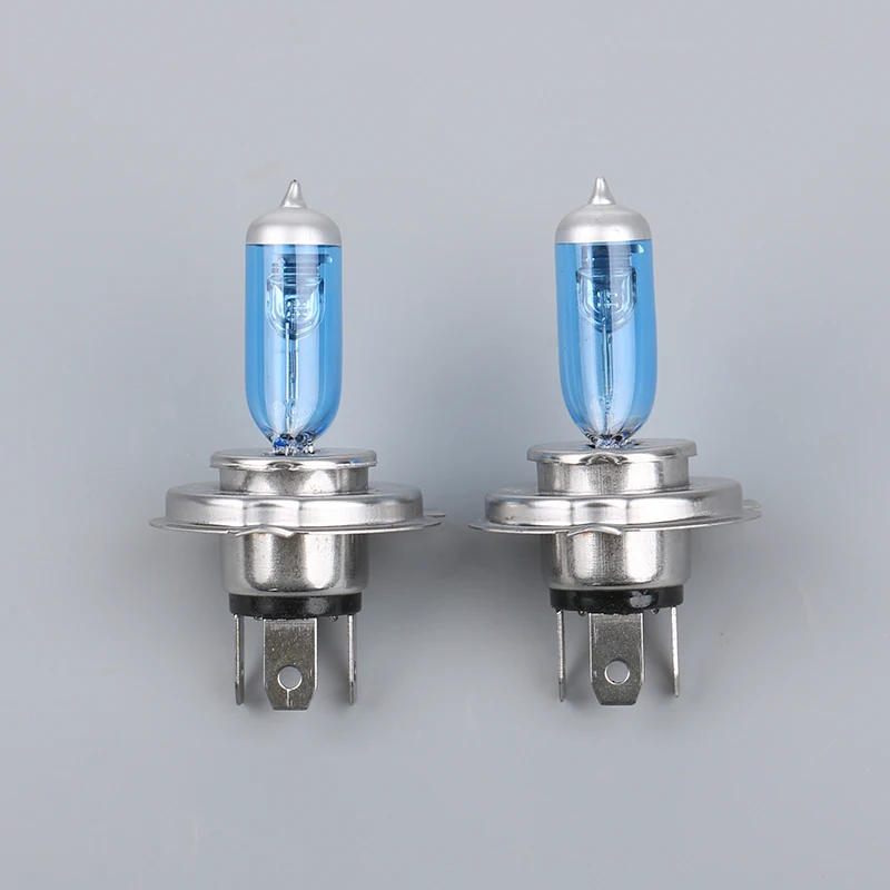 2PCS High Quality Scooter Moped Motorcycle Headlight Bulb H4 P43T 12V 35/35W White Light