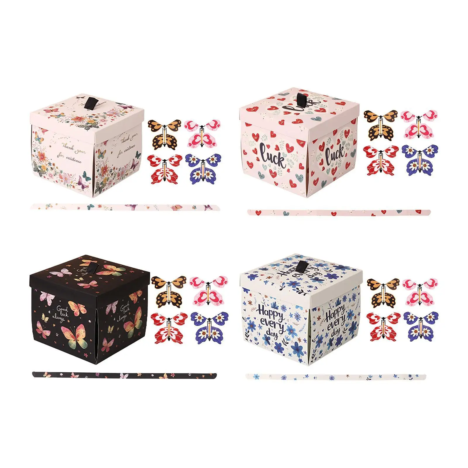 Rubber Band Powered Butterfly Toy Flying Surprise for Kids Wedding Birthday Party Favor