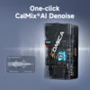 COMICA BooMax Microphone Lavalier sans fil double canal AI Denoise 32 bits flotteur enregistrement interne micro cardioïde/Omnidirectionnel 3