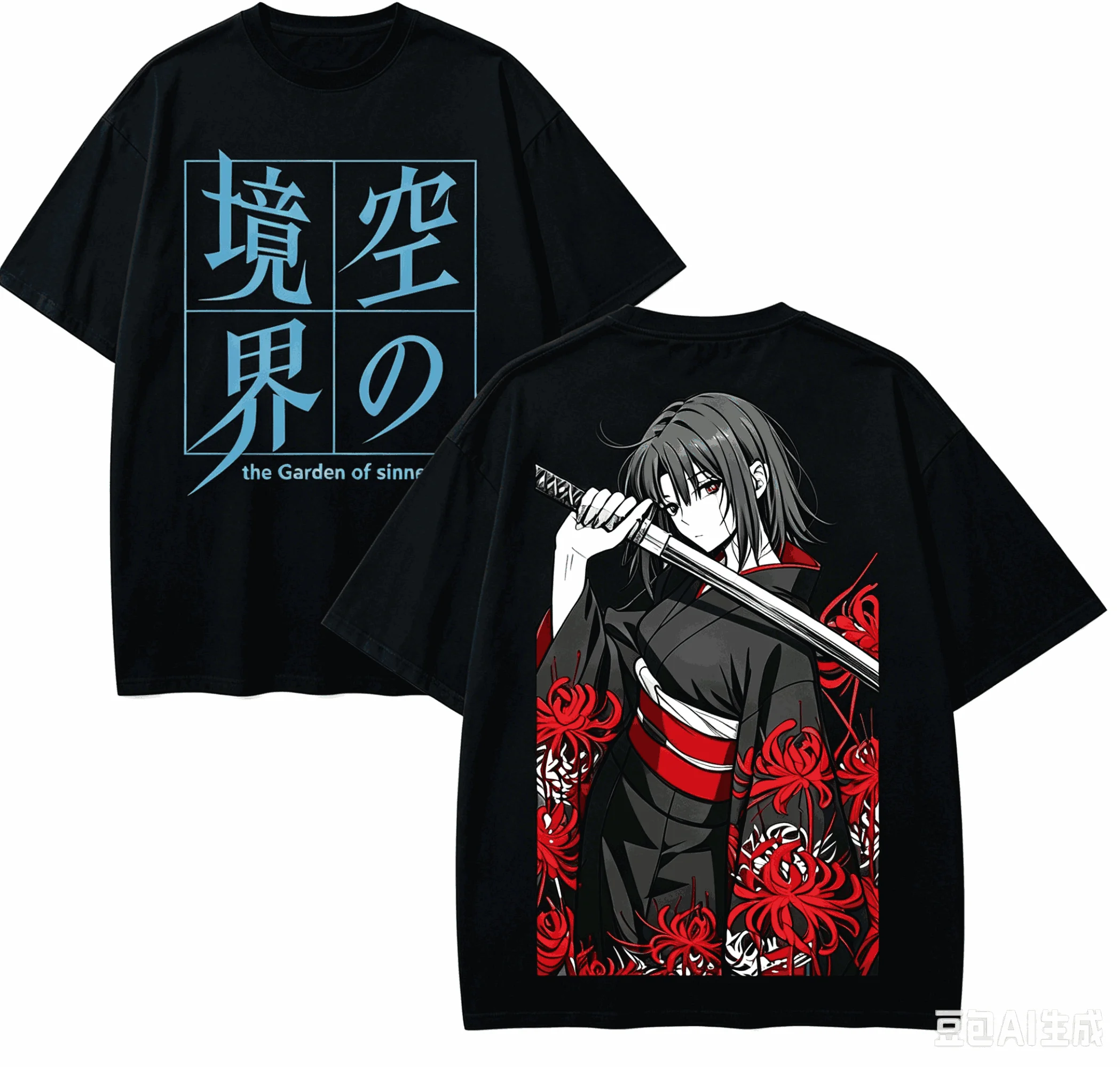 The Garden of Sinners Anime Lover T-shirt Harajuku Cotton New Model High Street Retro Fashion Oversized Unisex hot product soft