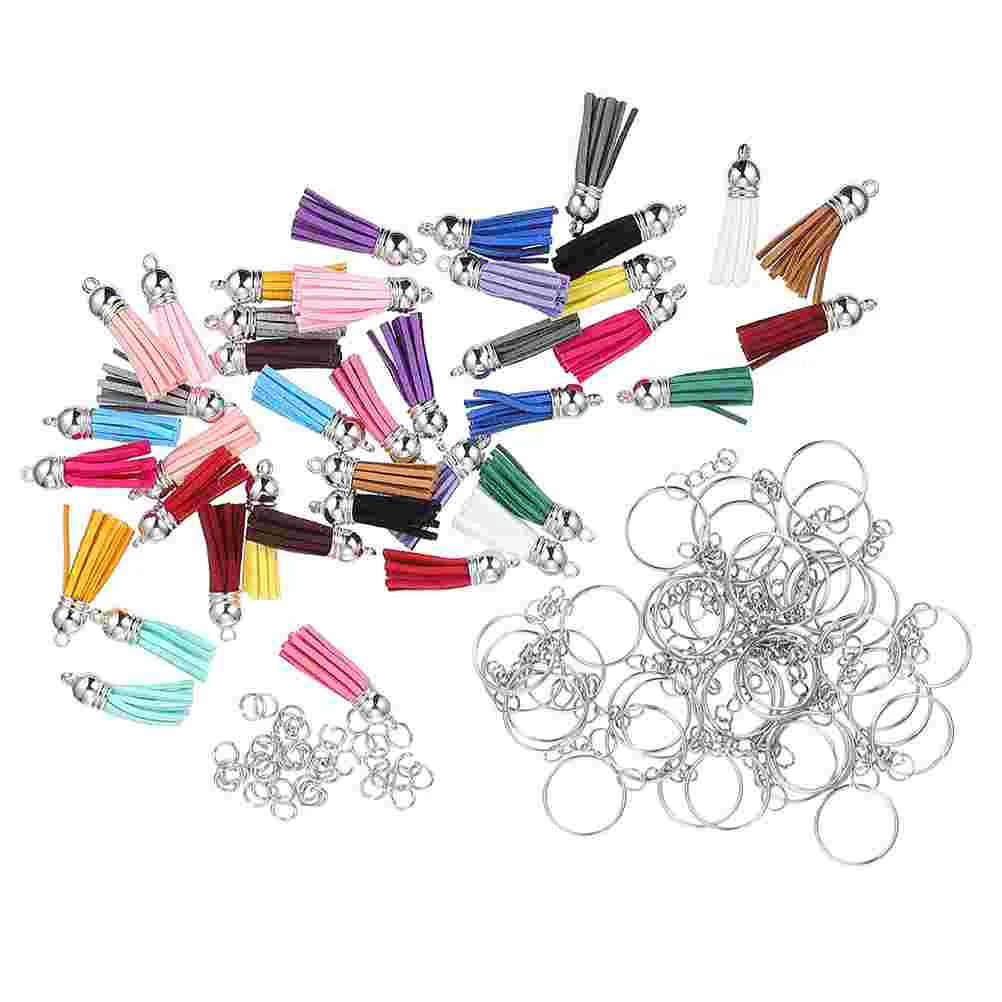 

50 Sets Creative DIY Tassels Key Chains Bag Pendants Tassel Pendant Decors Bag Ornaments diy tassel keychain