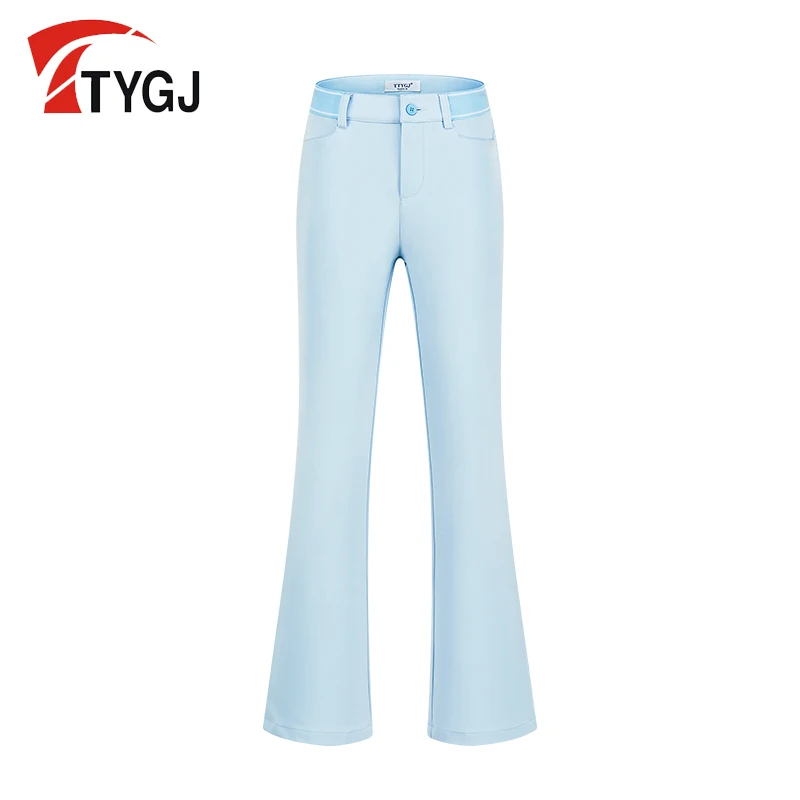 TTYGJ Women GOLF Pants Split Micro Horn Pants Breathable Fashion High Waist Slimming Casual Sports Golf Clothing