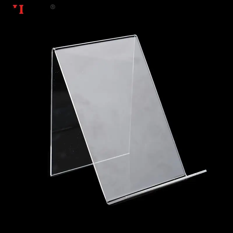 1pc Book Display Stand Acrylic Book Display Stand Photo Frame Booklet Art Storage Rack Desk Decoration Crafts