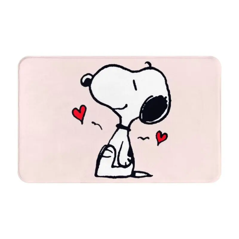 Custom Cartoon Snoopy Woodstock Animation Doormat Mat Anti-Slip Kitchen Bath Garden Rug Carpet 40*60cm