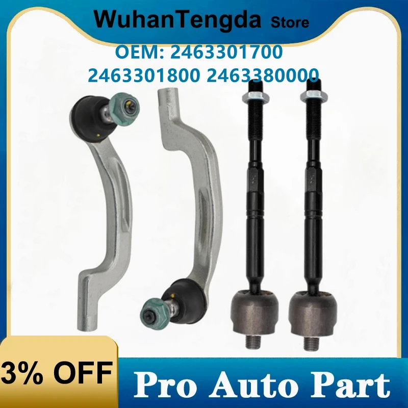 

2463301700 2463301800 2463380000 Front Inner Outer Tie Rods for Mercedes Benz CLA250