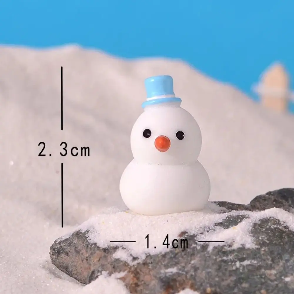 Figurine de bonhomme de neige l'inventaire, modèle de père Noël, micro paysage mignon, décorations de Noël