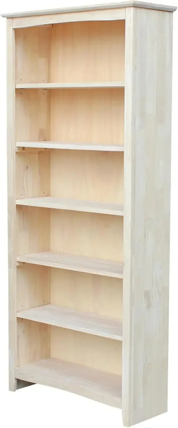 

Bookcase, 72-Inch, Unfinished,12.3"D x 32"W x 72"H