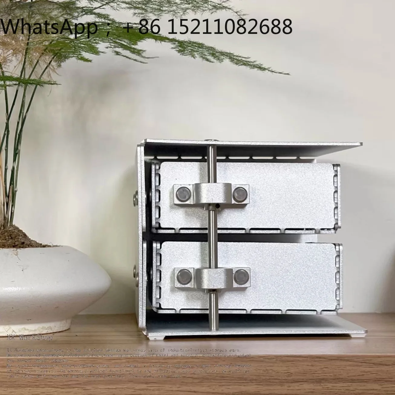 LLY aluminum alloy rotating storage box cabinet gold tentacle finishing storage box study bedroom dining room living room