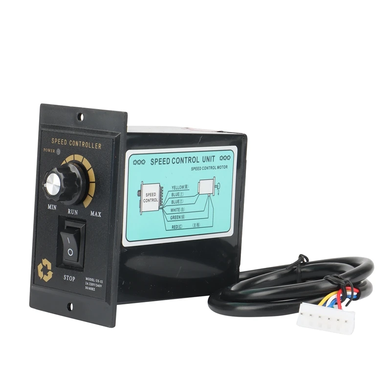 500W Motor Speed Controller AC 220V Precision Regulator Controller Forward and Reverse Motor Speed Controller-A23R