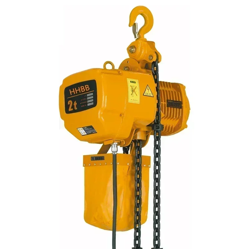 Single-phase Power Double-chain Electric Hoist with Hook Type 1Ton/2Ton/3Ton/5Ton 220V/380V Special for Construction