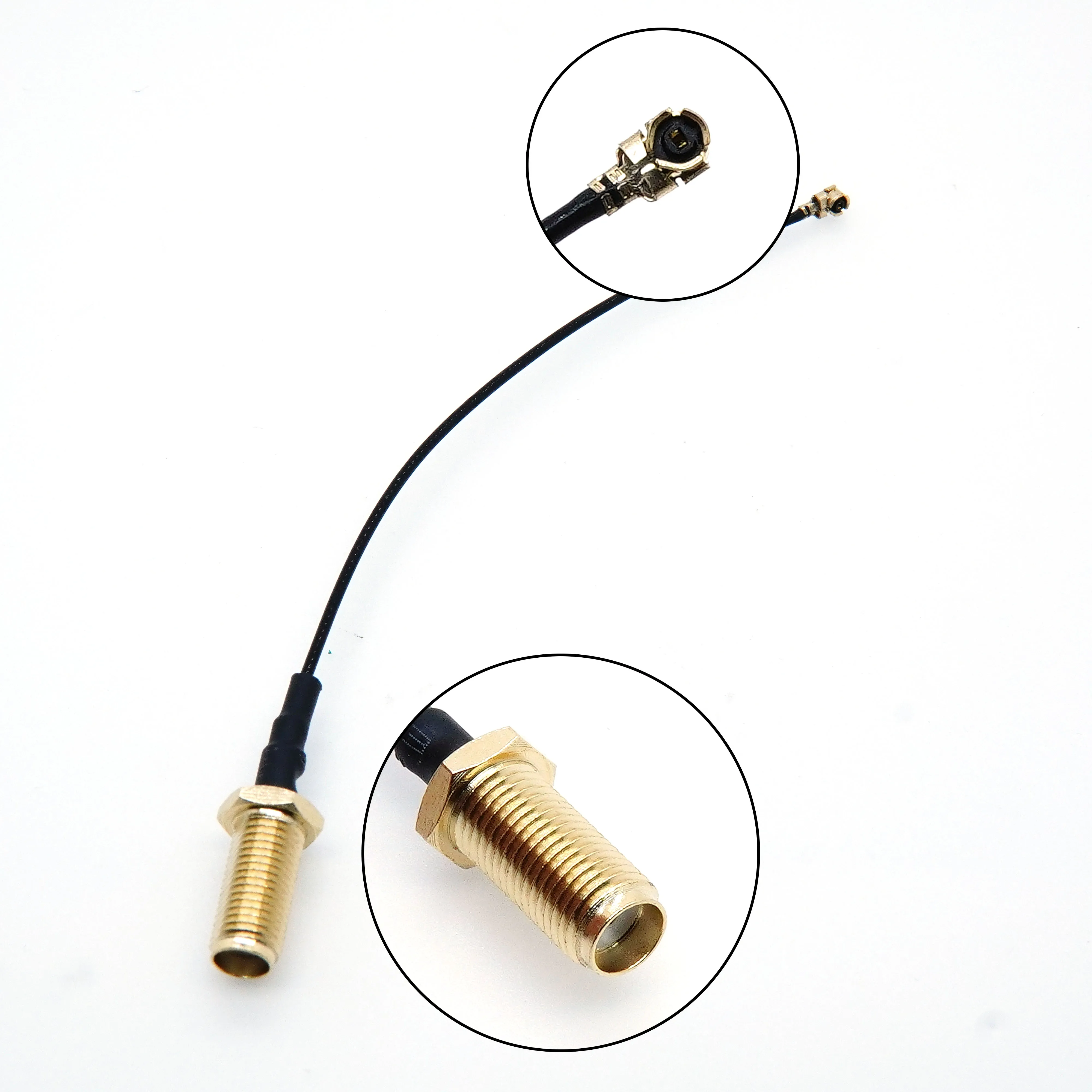 G SMA female to IPEX-1 female connector RF jumper pigtail, suitable for WiFi antenna IPEX1-K to RP-SMA male plug