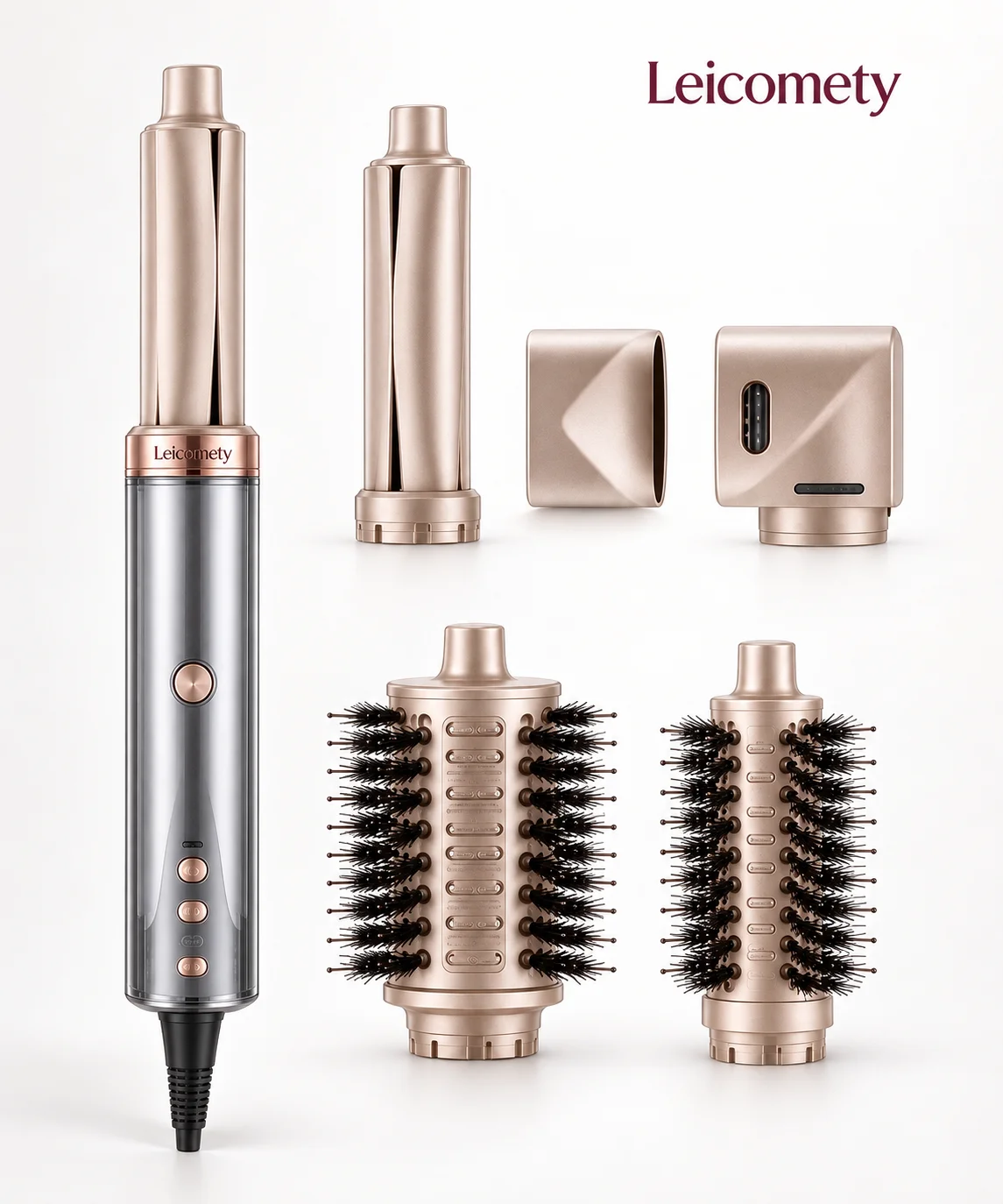 5-in-1 Hair Dryer and Automatic Hair Curler, High-Speed Multi-Function Hair Styler with Negative Ion Technology
