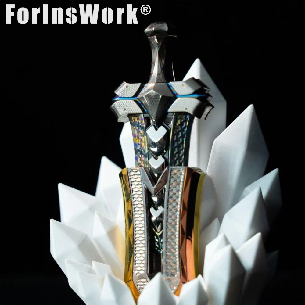 Suspended Armor Sword Magnetic Push Slider EDC Fidgets Magnetic Fidget Antistress Toy Desktop Toy
