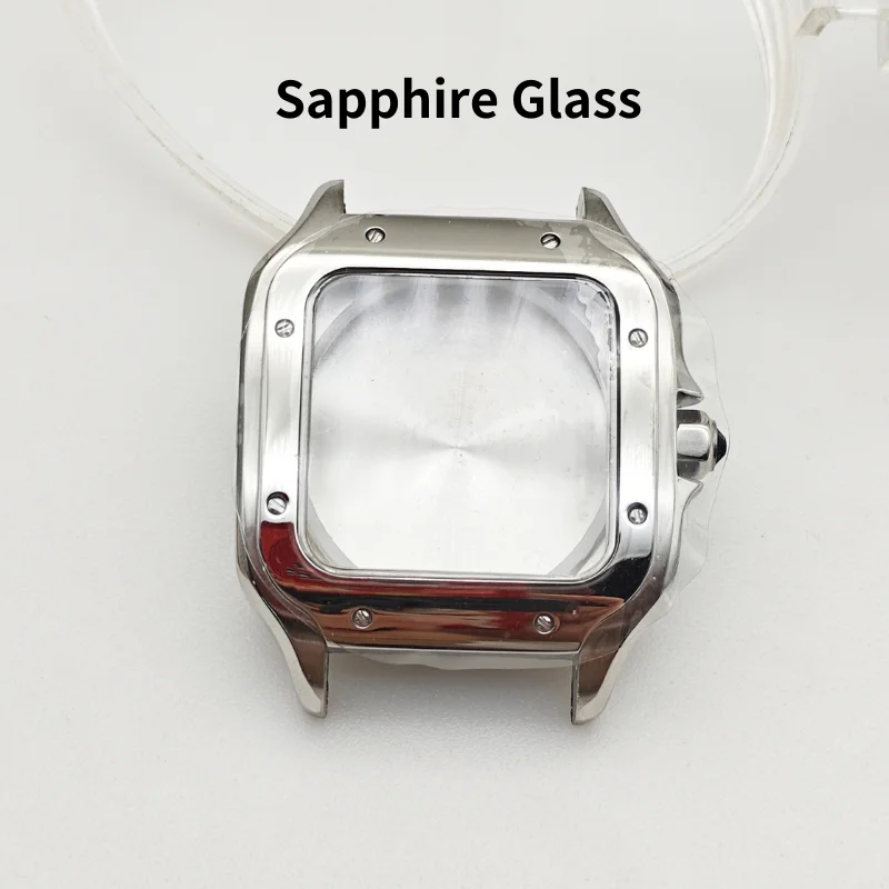 Accessori di ricambio per cassa dell'orologio SANDOZ compatibili con la cassa in acciaio con movimento Miyota NH35 e vetro zaffiro