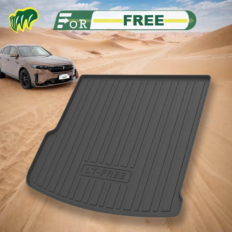 

For Voyah FREE 2021-2024 Custom Fit Car Trunk Mat All Season Black Cargo Mat 3D Shaped Laser Measured Trunk Liners