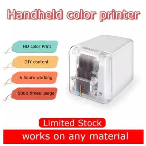 Hot Sale Mbrush Handheld Printer Smart Inkjet Draagbare Printer Mobiele Kleur Mini Draagbare Handheld Inkjet Printers