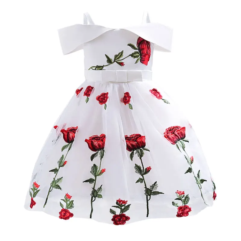 Summer Flower Girl Dresses for Weddings Formal Party Dress for Kids Girl Sleeveless Children Girls Party Dress 3-10 Years