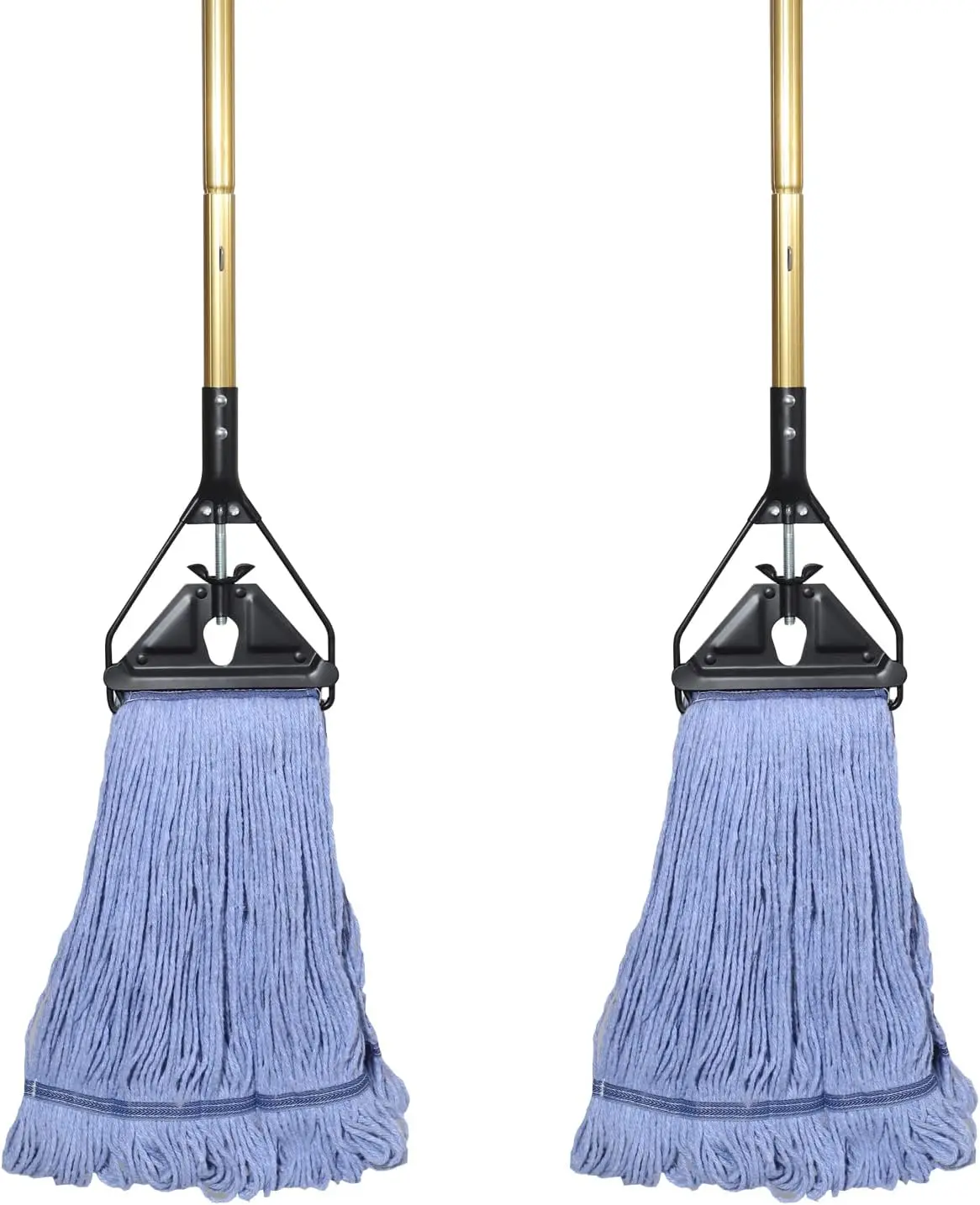 Mop, Heavy Duty Loop End String Mop, Commercial Industrial Grade Mop for Floor Cleaning, 2 Packs