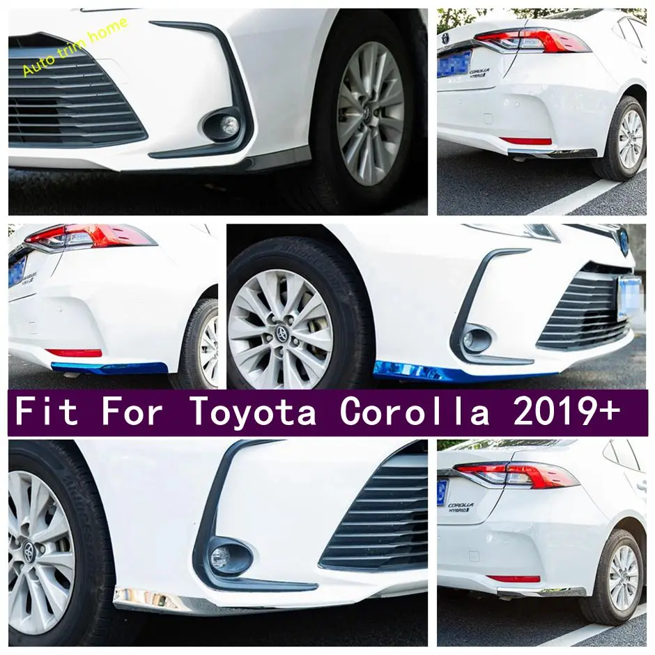 

Front & Rear Bumper Corner Angle Guard Stripes Protect Decor Frame Cover Trim Fit For Toyota Corolla 2019 - 2024 Car Accessories