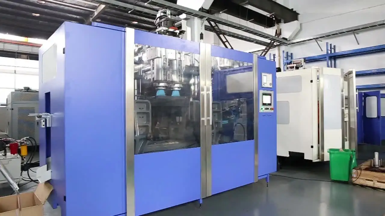 YUGONG Automatic Vertical Single Stage 2 Cavity Plastic Injection Blow Molding Machine