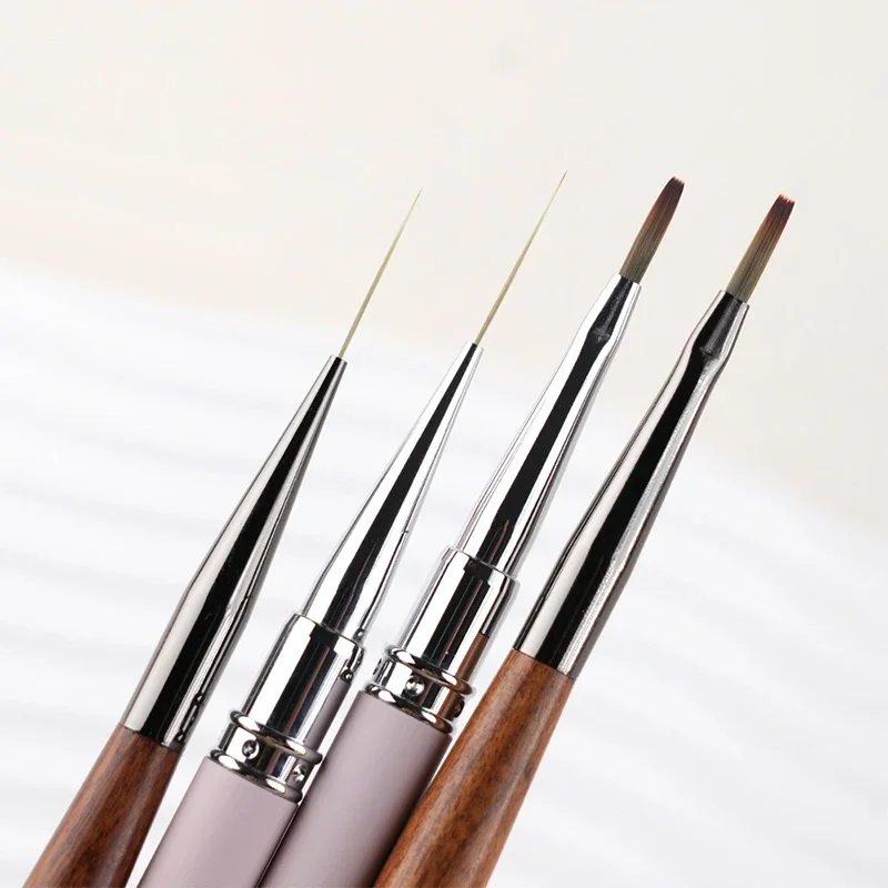 1PCS French Plaid Nail Art Brushes Line Grid Pattern Drawing Pen For DIY UV Gel Extension Painting Supplies