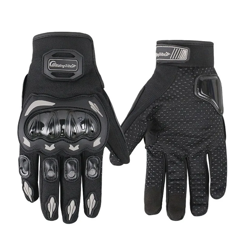 Moto Motorcycle Gloves Comfortable Cycling Riding Anti-drop Four-season Breathable Full Finger Knight Touch Screen Gloves