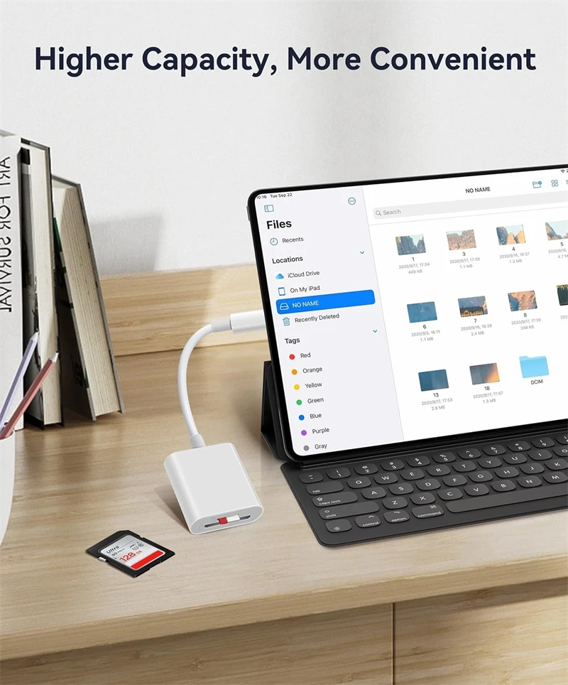 2 in 1 USB C & Lighting To SD TF Card Reader Adapter for IPhone 15 14 13 12 16 Pro Max IPad Otg Micro SD Memory Card Connector image 5