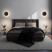 Round Wall Light Sensor Simple Bedroom Bedside Btaircase Corridor Porch Aisle Lamp Touch Dimming Lamps LED Human body induction