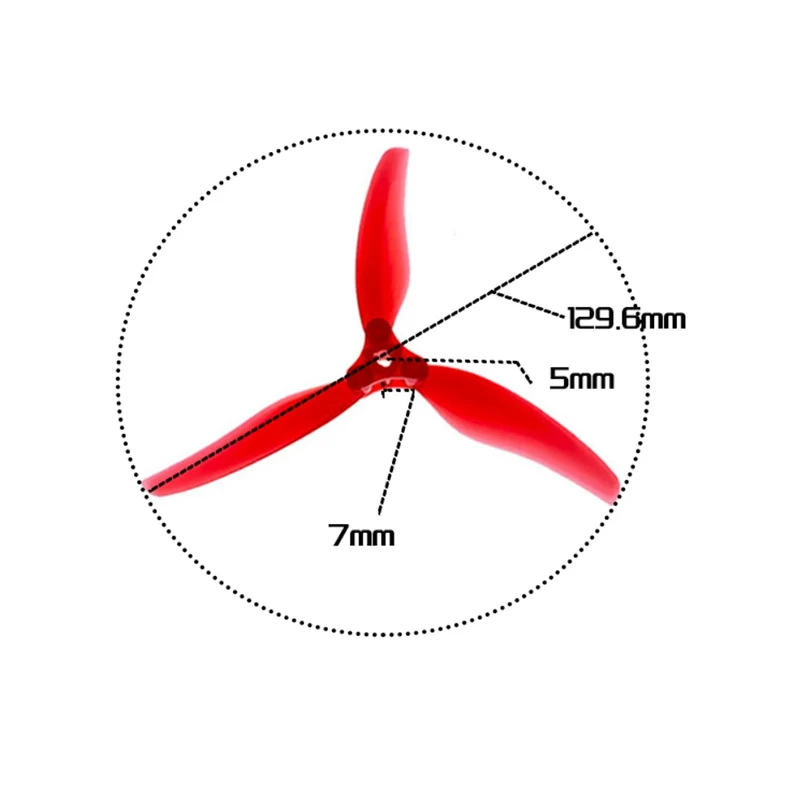 GEMFAN F6030 F5135 3枚羽根折りたたみプロペラ FPV四軸高効率防爆プロペラブレードアップグレードパーツ