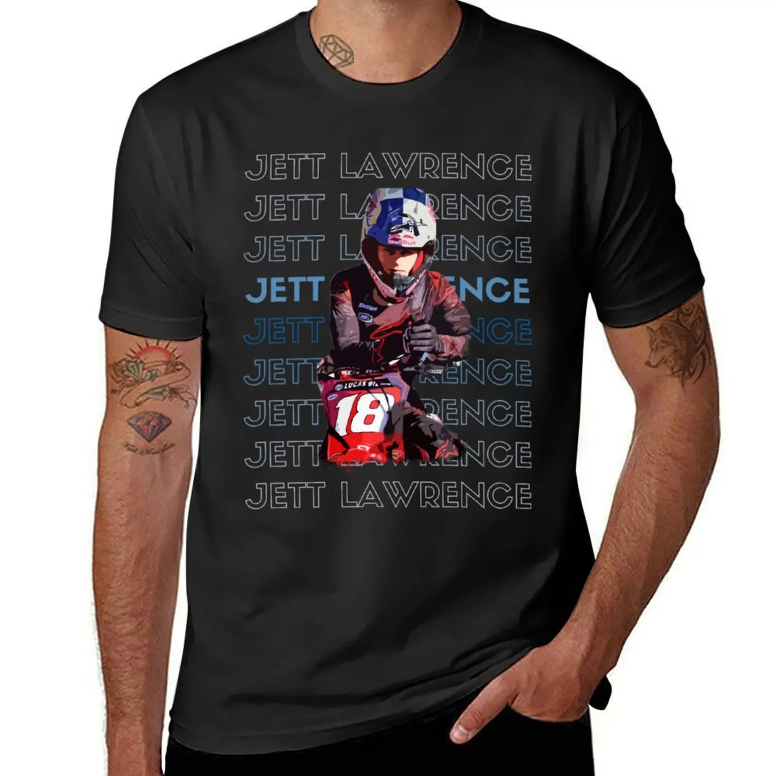 

Jett Lawrence Jettson 83Tx T-Shirt aesthetic clothes Blouse men t shirt