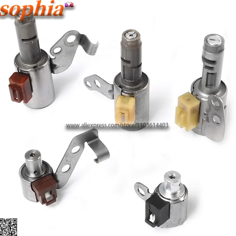 U140E U140F 5-Solenoid Set Tested Rostra Solenoid Kit For Toyota RAV4 CAMRY HIGHLANDER Lexus