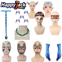 Avatar Neytiri Jake Sully Cosplay Tail Necklace Tattoo Sticker Costume Accessories Halloween Carnival Suit Disguise Props