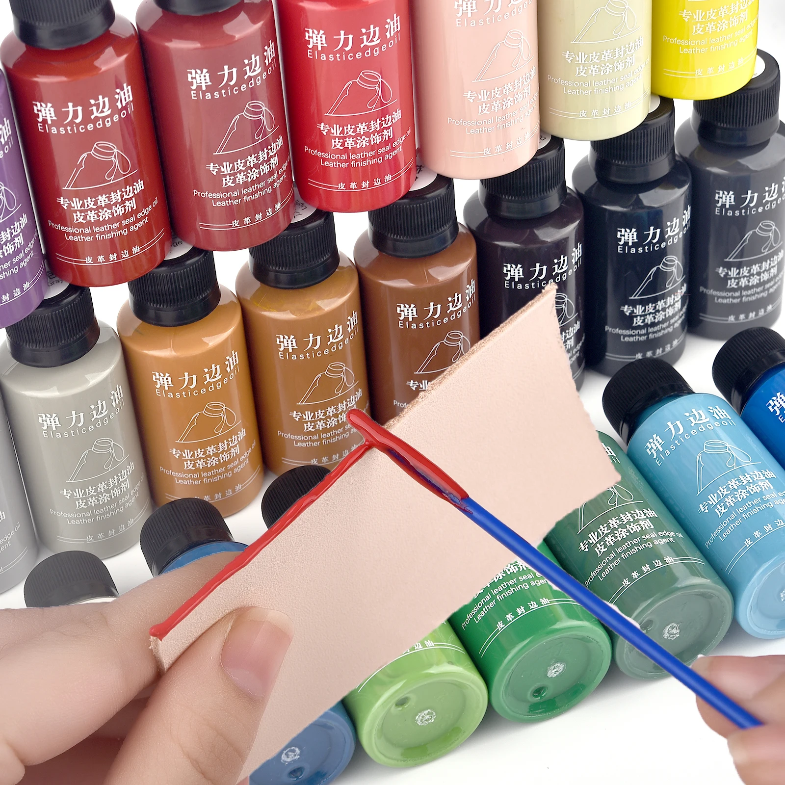 30ml/Bottle Matte Leather Edge Oil Leather Dye Coloring Coats Edges Finish Supplies DIY Leather Shoes Bag Craft Paint Pigment