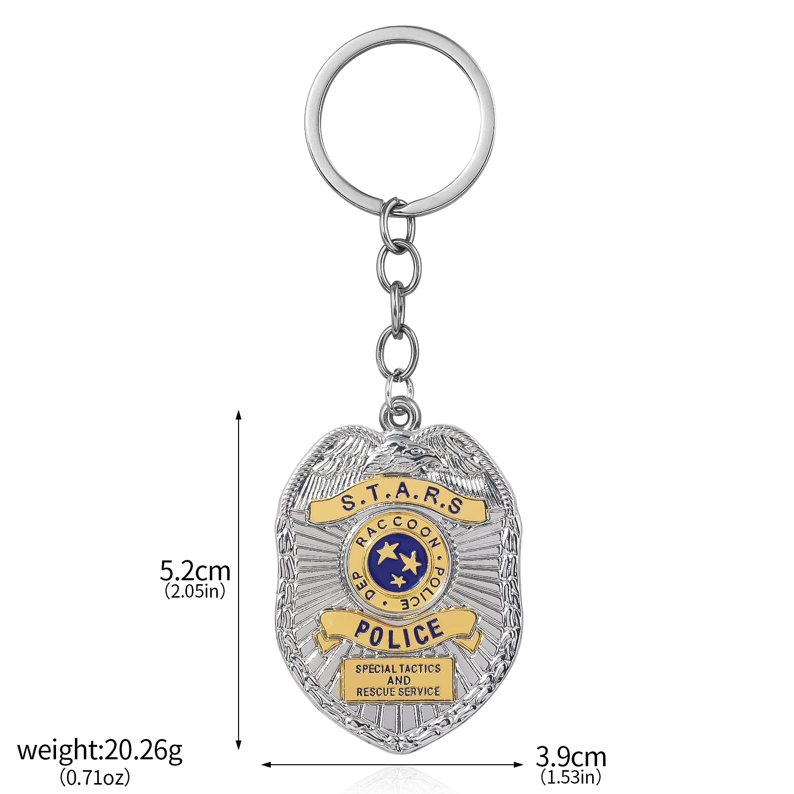 Game Resident Evil Raccoon City Police Department Badge Necklace 