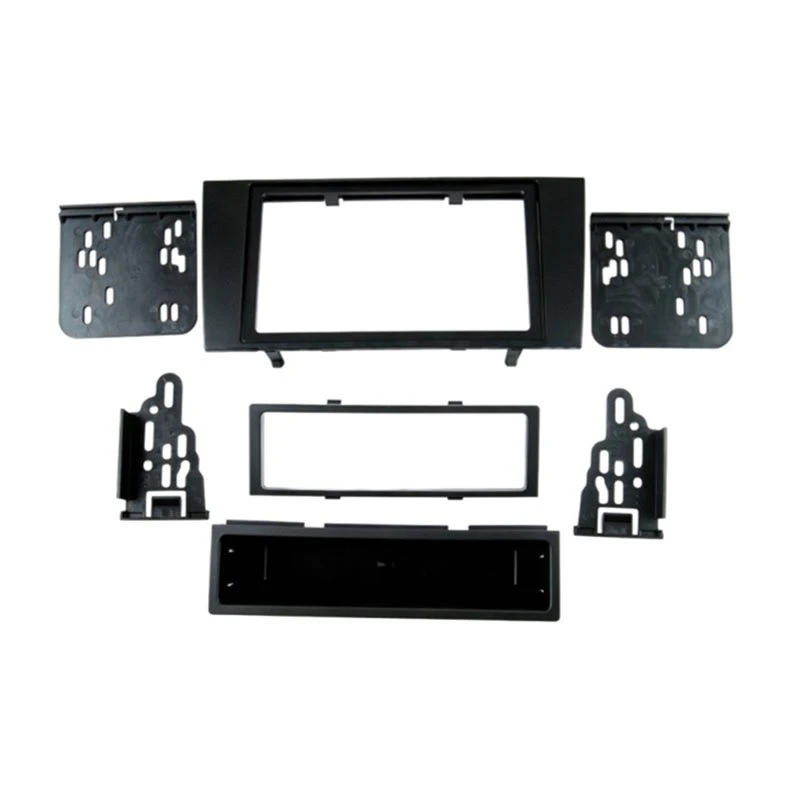 New-Bezel Trim Mount Kit 2Din Car Stereo CD/DVD Radio Frame Fascia For A4 2000-2004 Dash Panel Plate