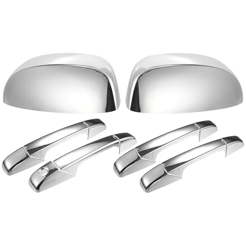 

AU34-Rearview Mirror Cover Cap+Door Handle Cover Kit For Chevy Silverado Tahoe GMC Sierra Yukon 2007-2014 Car Accessories