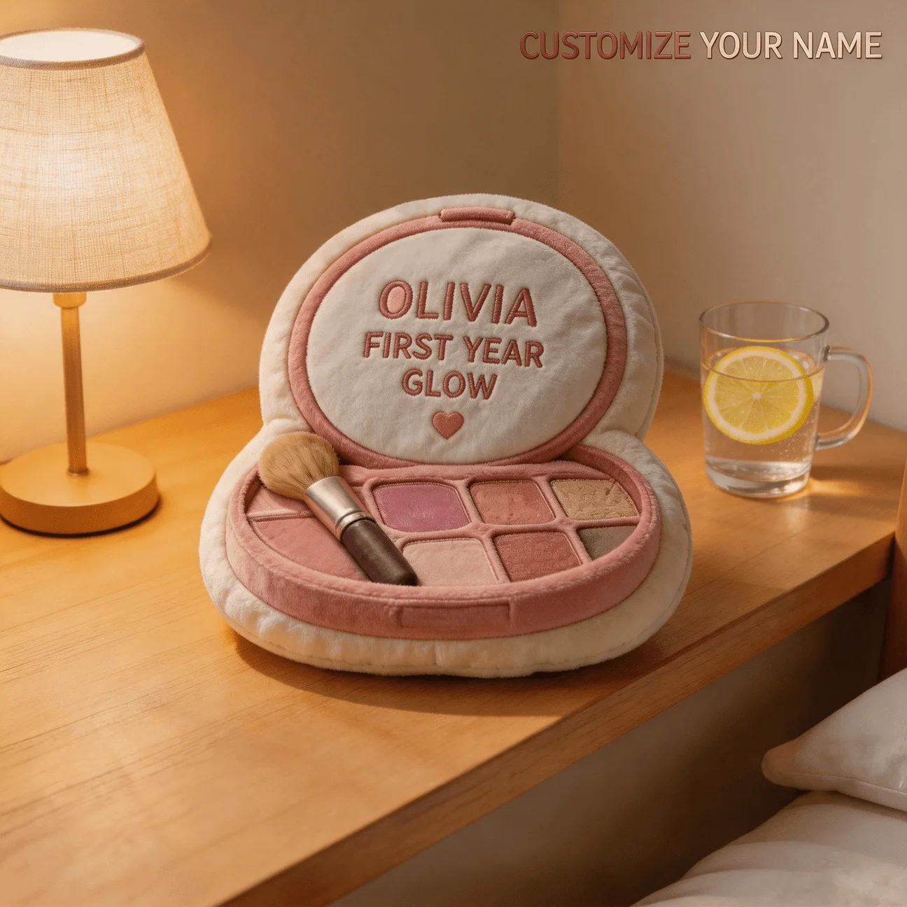 Custom Personalized Photo Shaped Pillow, Makeup Palette Design Decorative Cushion, 70CM Large Size Accent Pillow for Sofa And Be