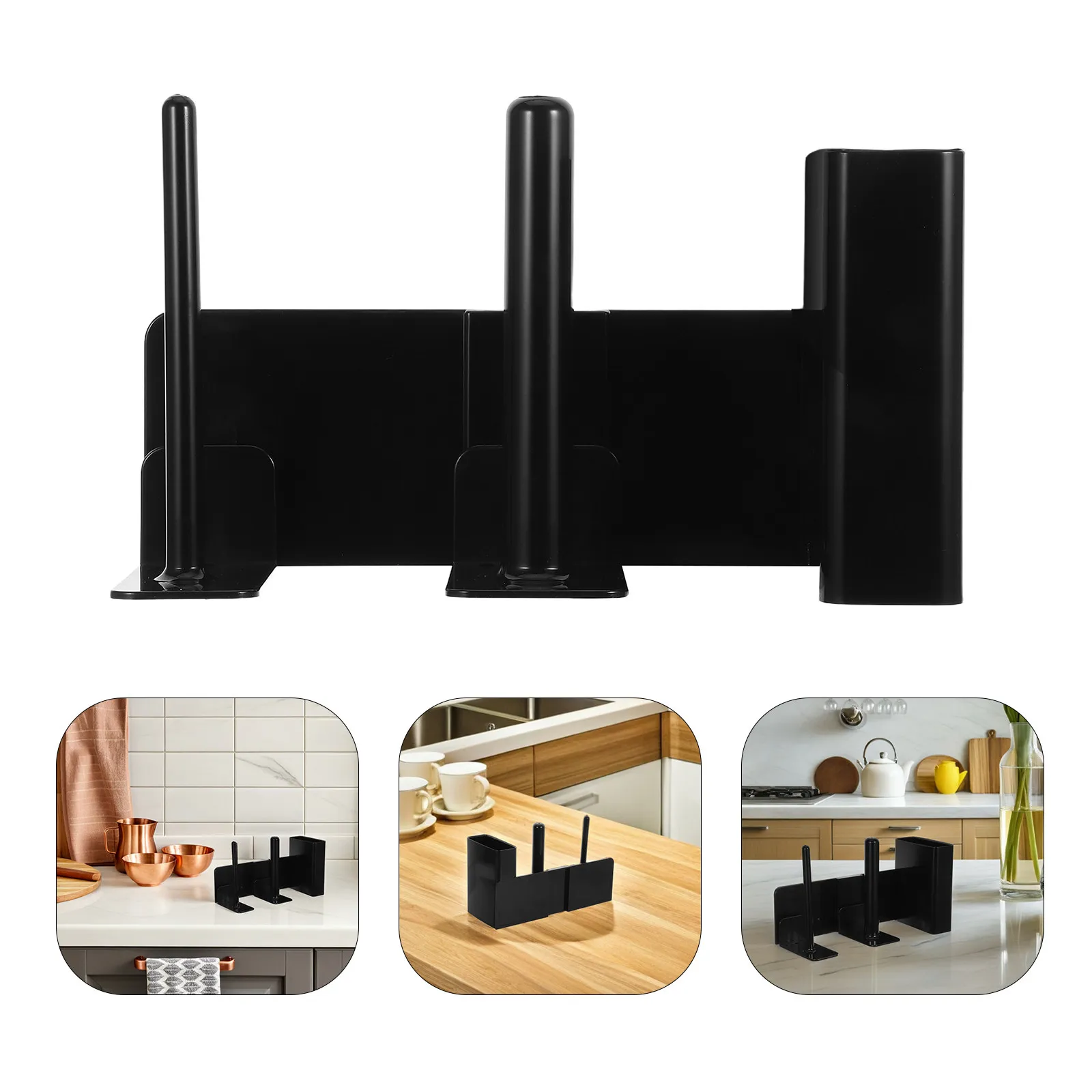 

Side-Mounted Cup Lid Straw Organizer 3in1 Compatible for Fs301 Ninja Slushie Machine Plastic Holder Drinkware Storage Rack